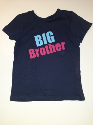 Second Hand T-Shirt Gr. 122 Big Brother - bedrucktes T-shirt balu für Kinder