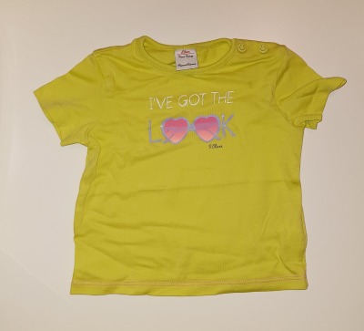 Second Hand T-Shirt Gr. 68 S.Oliver - T-Shirt gelb für Kinder
