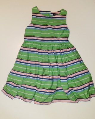 Second Hand Sommerkleid Gr. 110/116 Ralph Lauren - grünes Kleid für Kinder