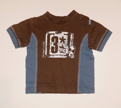 Second Hand T-Shirt Gr. 68 - braunes Shirt für Kinder