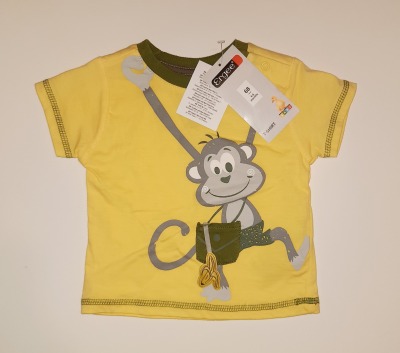 Second Hand T-Shirt Gr. 68 Ergee NEU - gelbes T-shirt für Babys