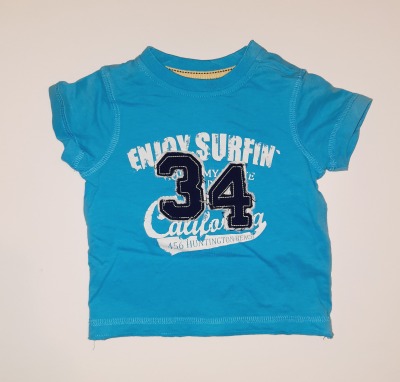 Second Hand T-Shirt Gr. 62/68 Papagino - blaues T-shirt für Babys