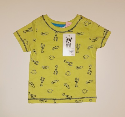 Second Hand T-Shirt Gr. 62 dopodopo NEU - grünes T-shirt für Babys