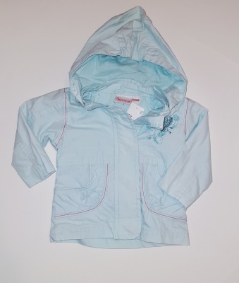 Second Hand Jacke mit abnehmbarer Kapuze Gr. 62/68 impidimpi - Jacke blau für Kinder