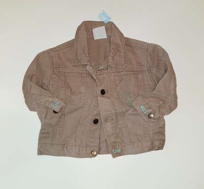 Second Hand Jacke Gr. 74/80 Papagino - hellbraune Jacke für Kinder