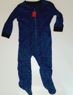Second Hand Schlafanzug Gr. 80 pocopiano - blauer Overall für Kinder