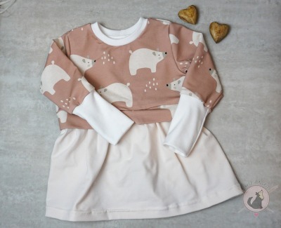 Sofortkauf Handmade Girlysweater Eisbär Gr. 80 von Wolf &amp; Nadel - Sweater für Mädchen