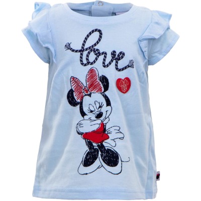 Minnie Maus T-Shirt für Babys &amp; Kleinkinder blau Gr. 74-92 - T-Shirt für Mädchen von Minnie Maus