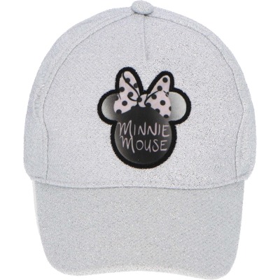 Minnie Maus Cap silber-grau für Mädchen - Basecap für Mädchen Mini Mouse 52-54 cm