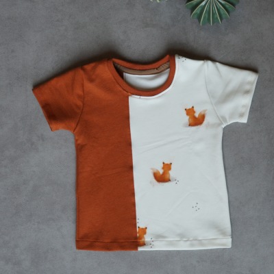 Sofortkauf Handmade Fuchs Shirt Gr. 74 von kate.m Design - Handmade T-Shirt für Kinder