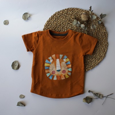 Sofortkauf Handmade T-Shirt Löwe Gr. 80 von kate.m Design - Handmade T-Shirt für Kinder