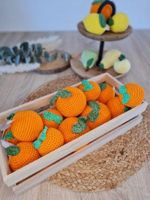 Kauf auf Bestellung Handmade - Mandarine für Kaufladen oder Spielküche - Wollträumerei - selbst
