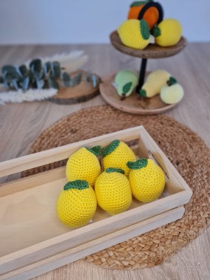 Kauf auf Bestellung Handmade - Zitrone für Kaufladen oder Spielküche - Wollträumerei - selbst