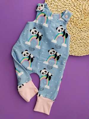 Sofortkauf Handmade Strampler Panda Gr 62 jacku_diy - Handmade Strampler für Babys &amp; Kinder