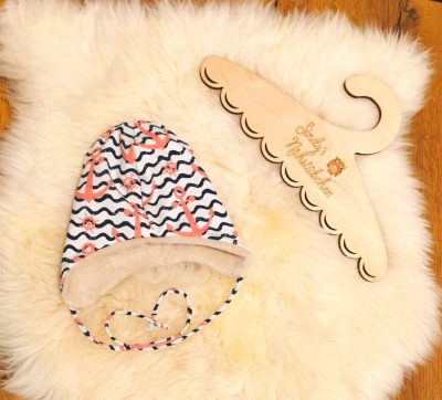 Sofortkauf Handmade Mütze Babymütze Newborn Winter KU 36-38cm Sindy s Nähstübchen - Babymütze