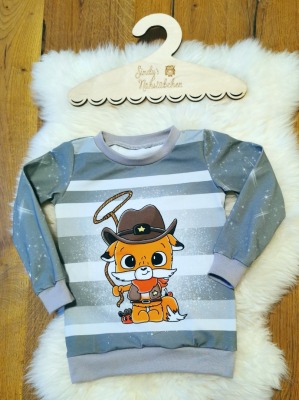 Sofortkauf Handmade Cowboy Fuchs Langarmshirt Gr 104 Sindys Nähstübchen - Langarmshirt für Kinder