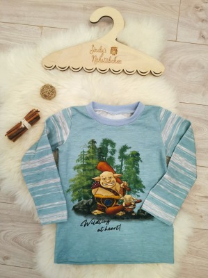 Sofortkauf Handmade Troll Langarmshirt Gr 104 Sindys Nähstübchen - Handmade Troll Langarmshirt für Kinder