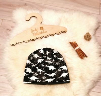Sofortkauf Handmade Füchse Beanie mit Fleece Winter Mütze KU 46-48 Sindys Nähstübchen - Handmade Set für Kinder