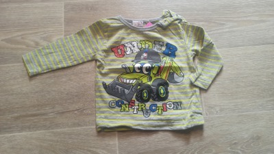 Langarmshirt Gr. 68 orsolino - grünes Langarmshirt für Babys