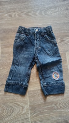 dünne Jeans Gr. 68 Whoopi - Jeans mit Aufdruck für Kinder