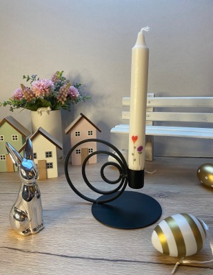 Sofortkauf Handmade weiße Stabkerze Blume von Miss Amber - Handmade Kerze