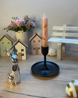 Sofortkauf Handmade rosa Stabkerze Osterhase von Miss Amber - Handmade Kerze für Ostern