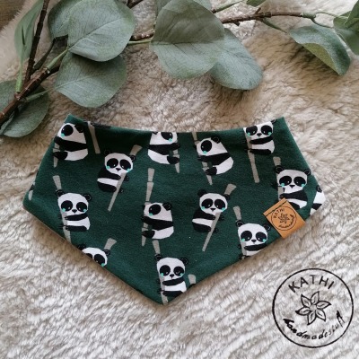 Sofortkauf Handmade Halstuch für Kinder Panda von Kathihandmadestuff - Handmade Halstuch für Kinde