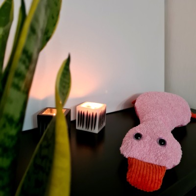 Kauf auf Bestellung Handmade Deko-Ente rosa Entchenklein - Handmade Deko Kissen - Deko Ente zur Erinnerung