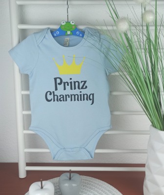 Kauf auf Bestellung bedruckter Body für Babys & Kinder Prinz Charming Gr 50-80 Kinderfloh -