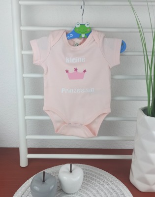Kauf auf Bestellung bedruckter Body pale pink für Babys Kleine Prinzessin Gr 50-80 Kinderfloh -