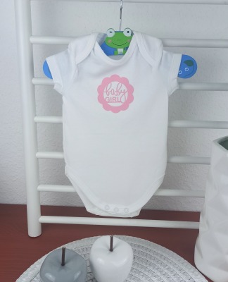 Kauf auf Bestellung bedruckter Body white für Kinder Babygirl 0-18 Monate - bedruckter Body für