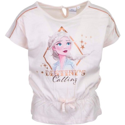 Frozen T-Shirt Gr 104-116 - T-Shirt für Kinder von Anna &amp; Elsa in beige