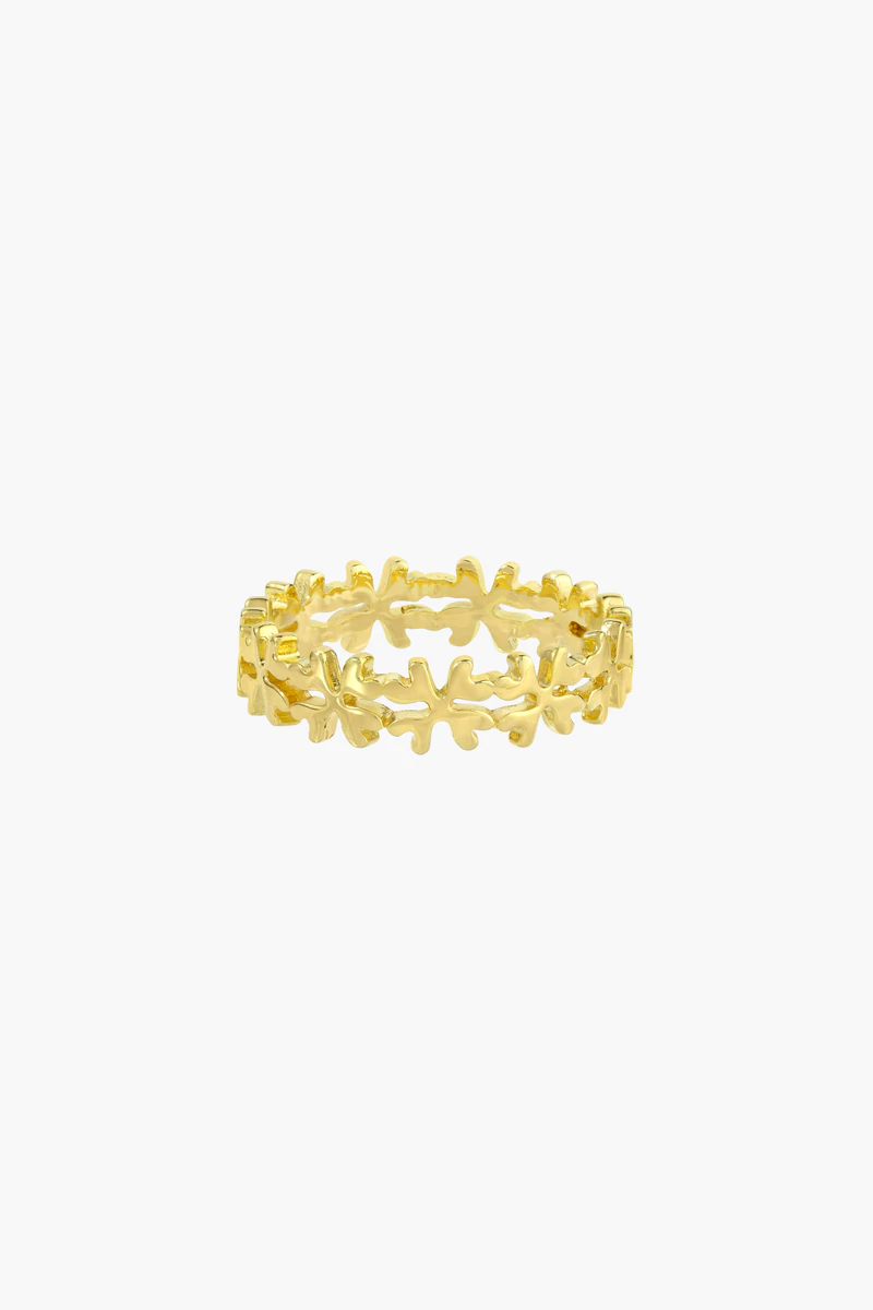 wildthings collectables - Clover club index ring gold plated
