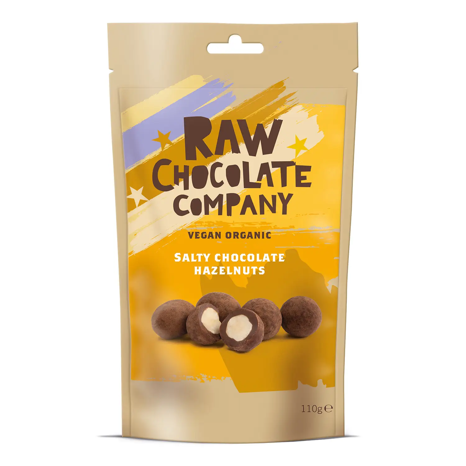 THE RAW CHOCOLATE COMPANY - Salzige Schokoladen-Haselnüsse 110g