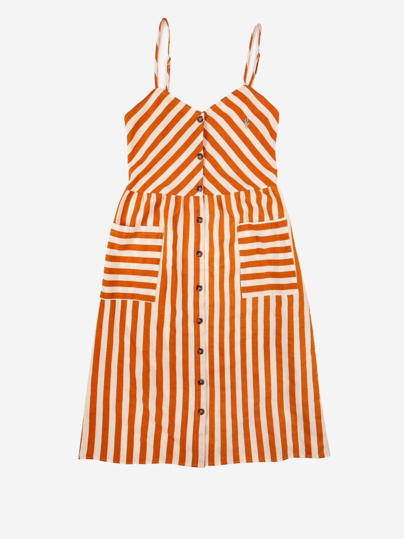 Bobo Choses - Stripe Buttoned Strap Dress 4