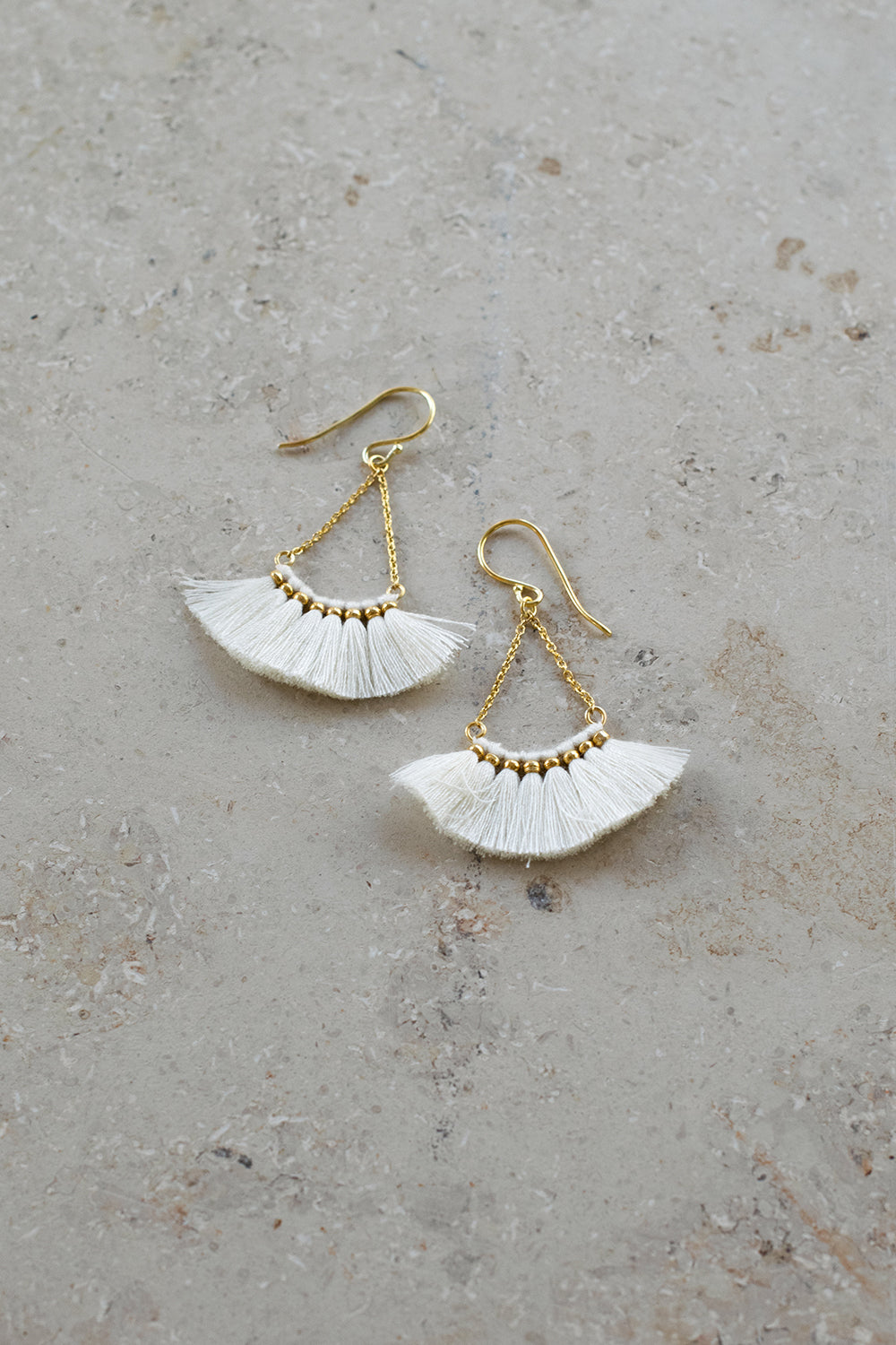 by-bar - pd romee earring - off white 2