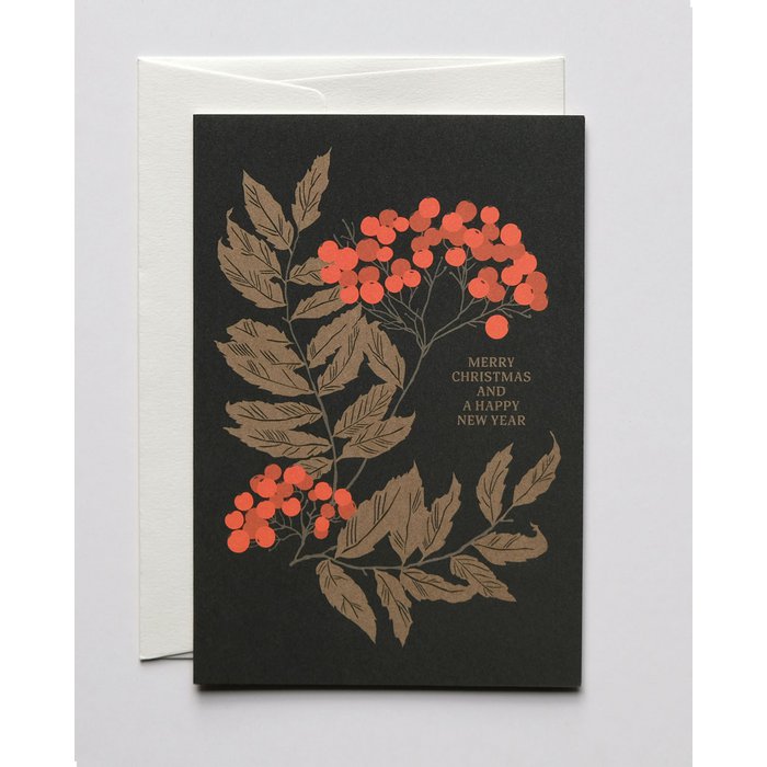 Haferkorn &amp; Sauerbrey - Weihnachtskarte Golden Leaves