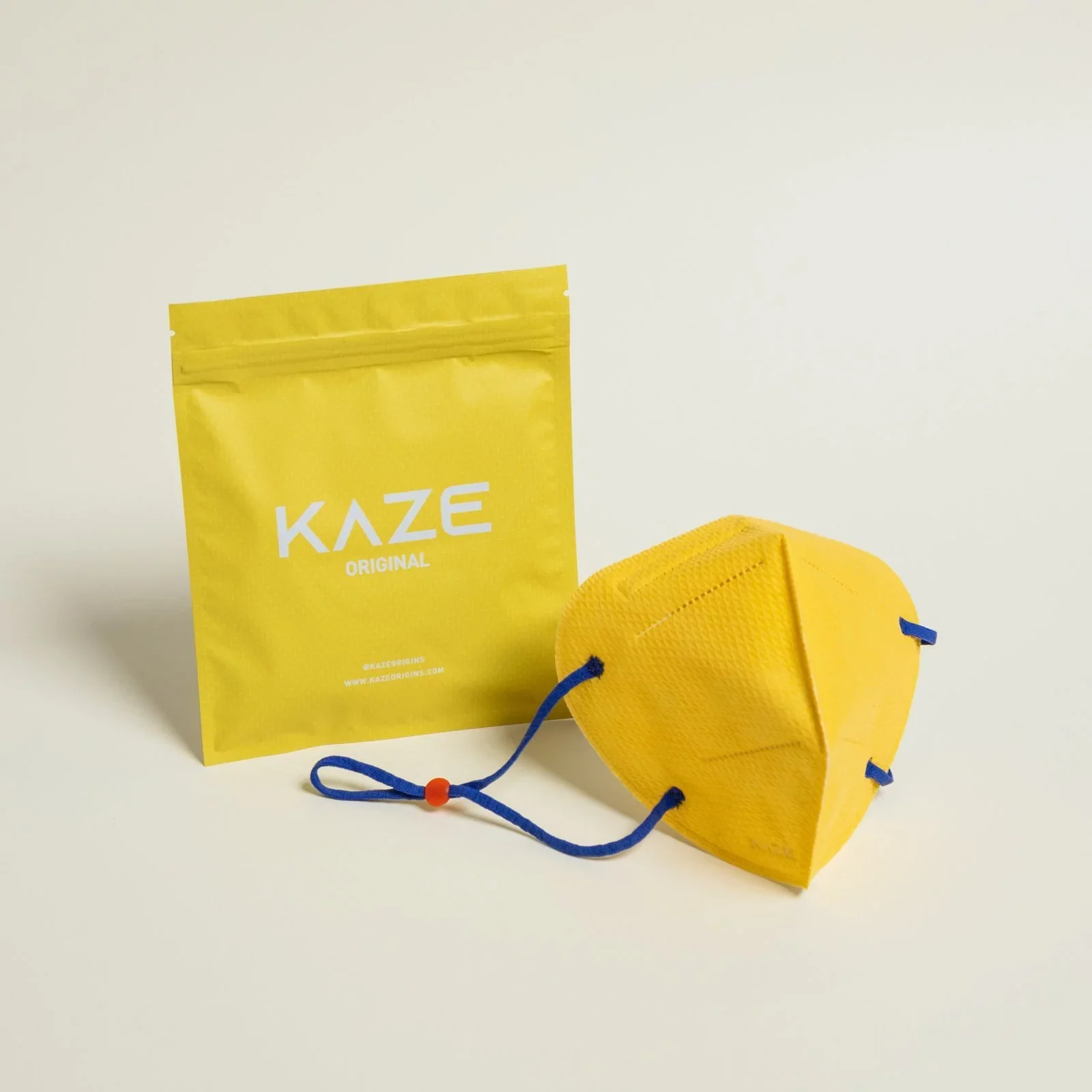 KAZE - FFP2 Maske - Yellow/Blue