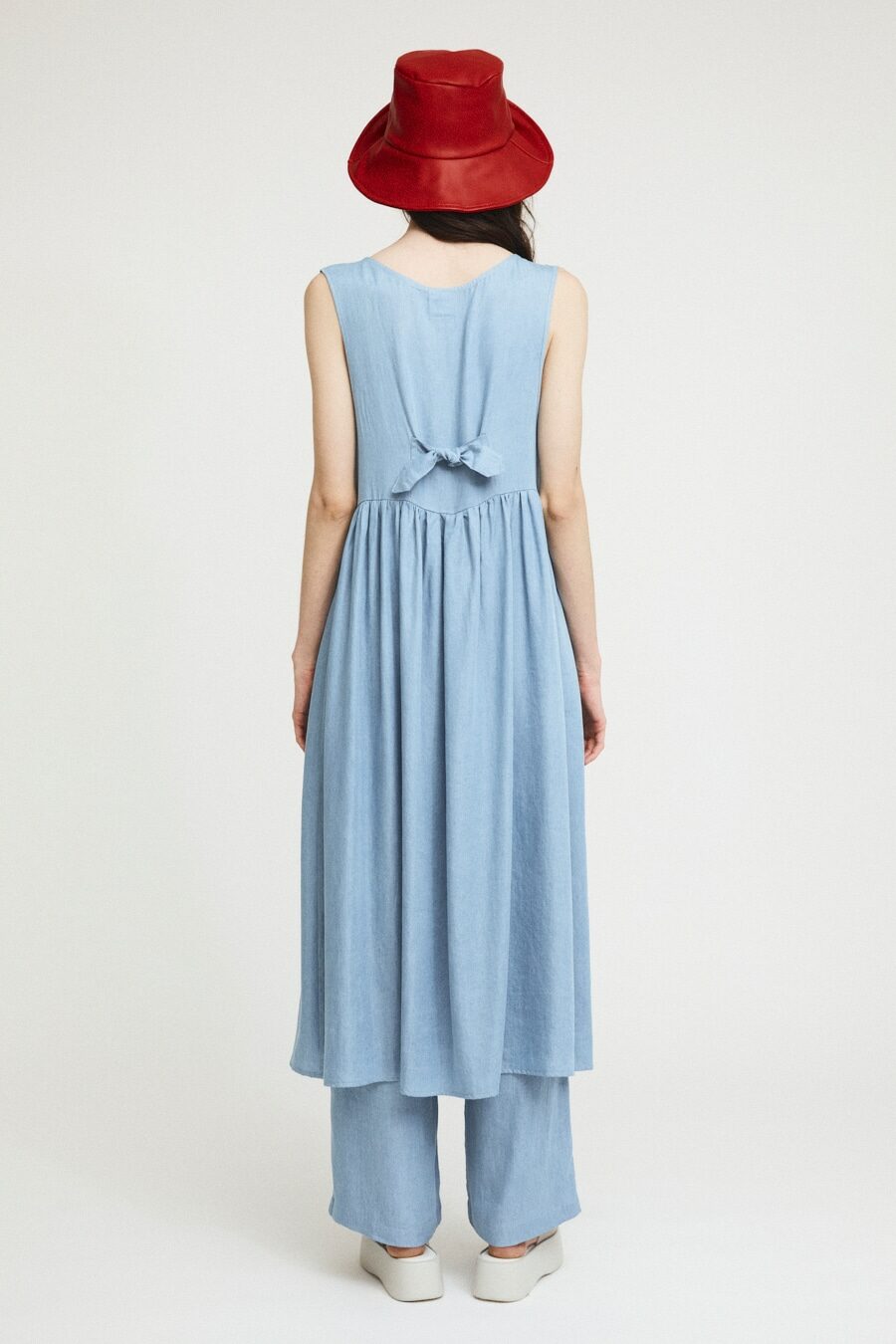 RITA ROW - Tencel Relaxed Dress - Blue 2
