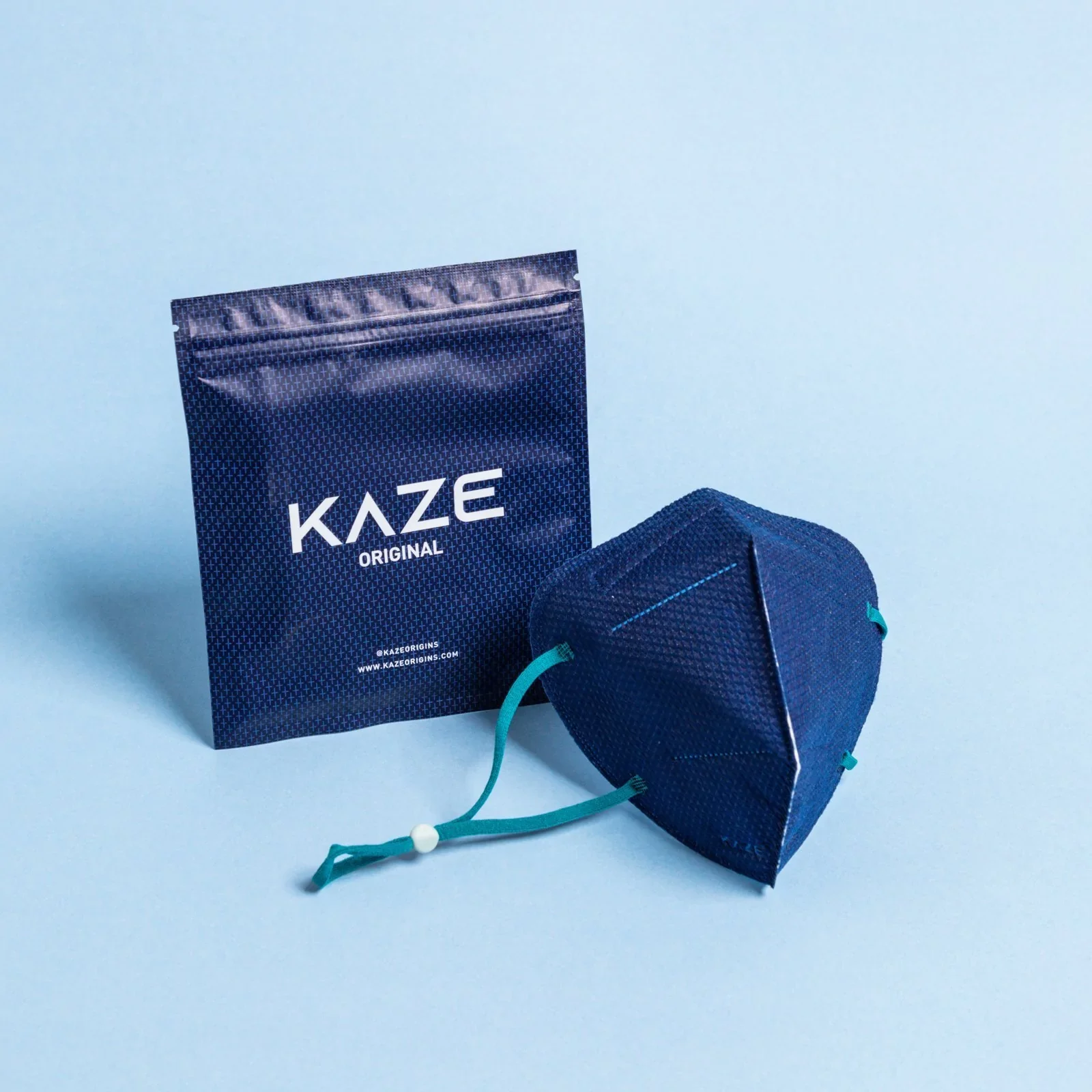 KAZE - FFP2 Maske - Navy/Azure