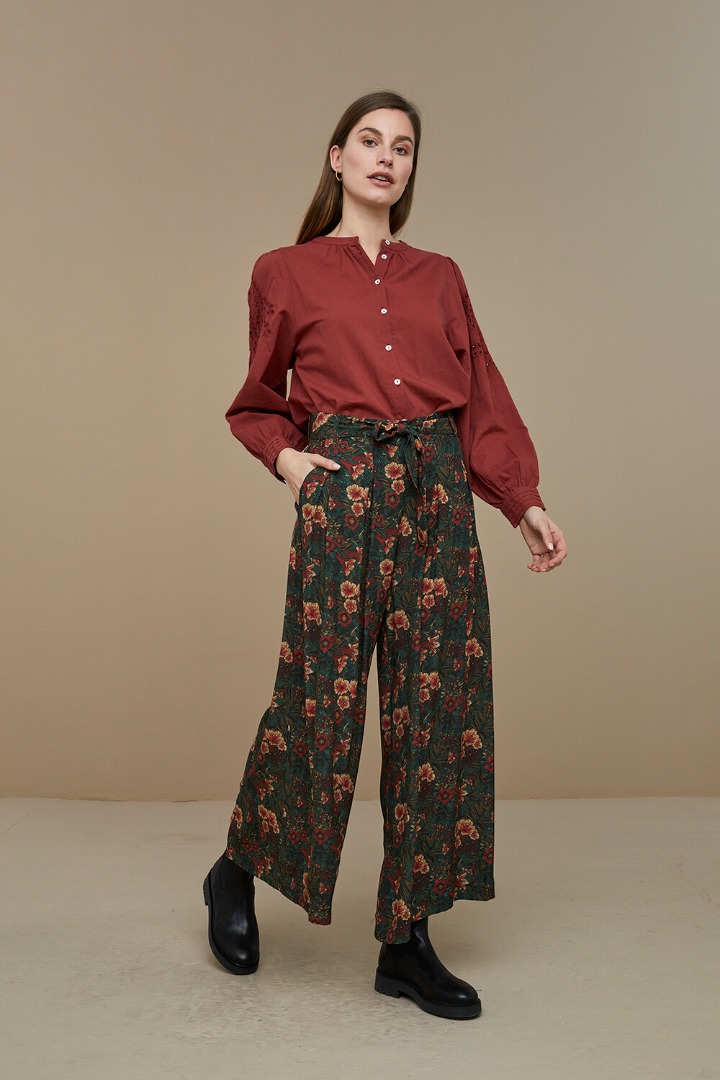 by-bar - ivy blouse - sienna red 3