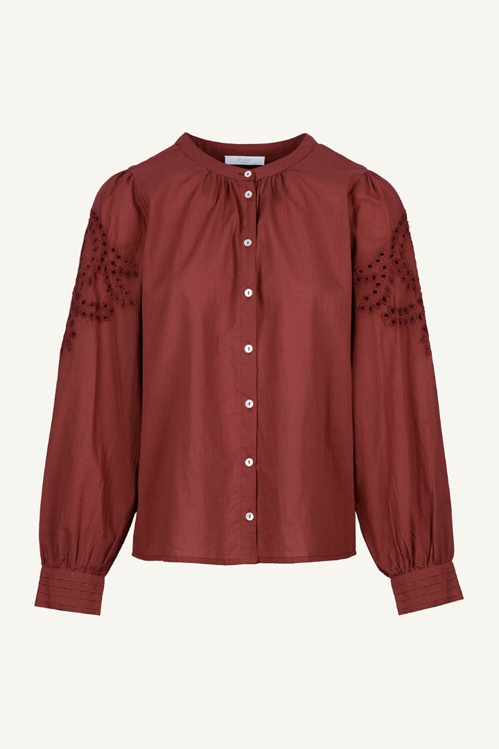 by-bar - ivy blouse - sienna red 6