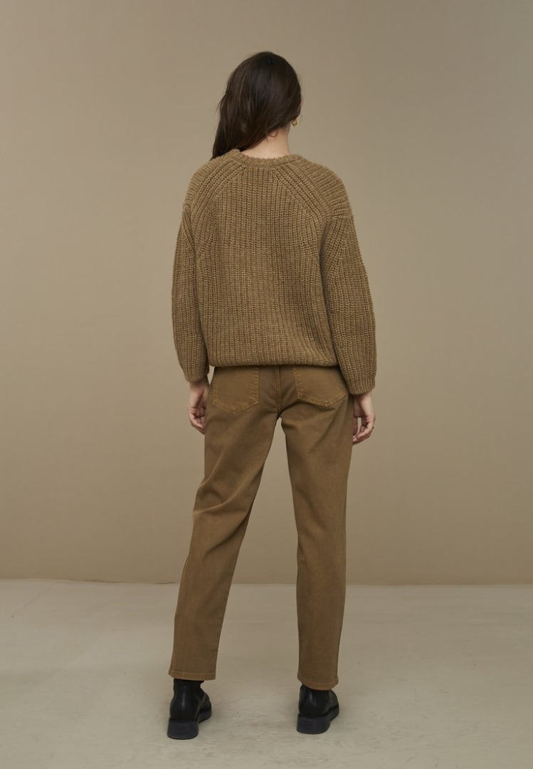 by-bar - milan pullover - dry khaki 3