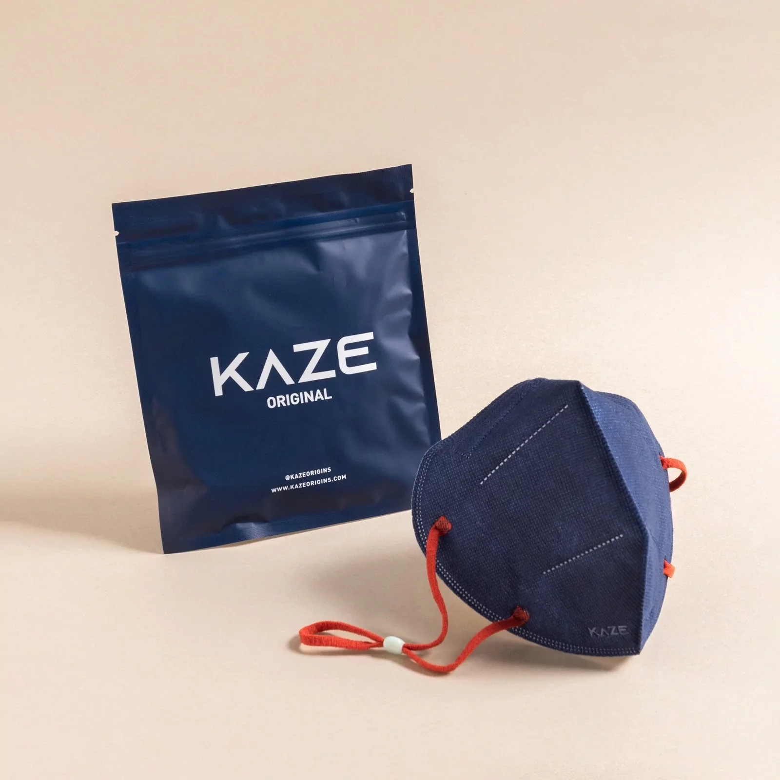 KAZE - FFP2 Maske - Dark Blue/Red