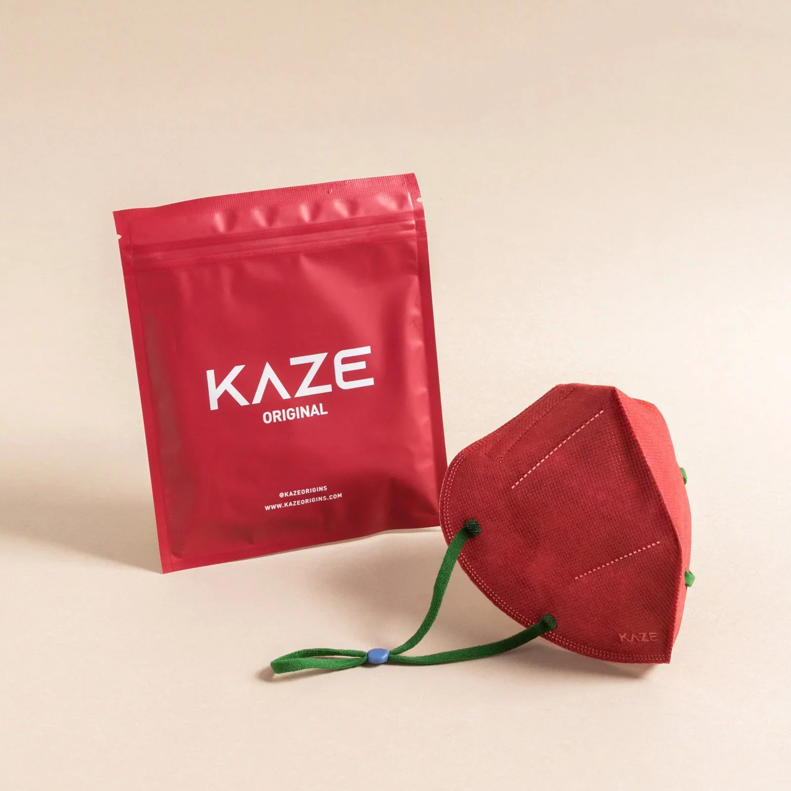 KAZE - FFP2 Maske - Red/Green
