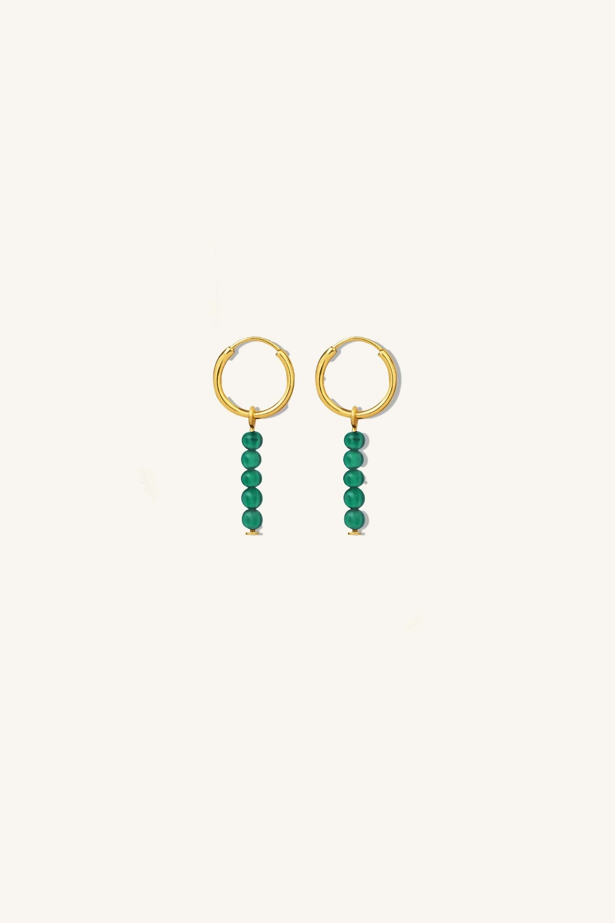 by-bar - daisy earring - Emerald