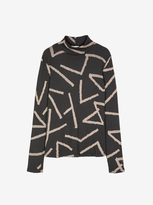 Bobo Choses - LINES ALL OVER TURTLE NECK T-SHIRT 4