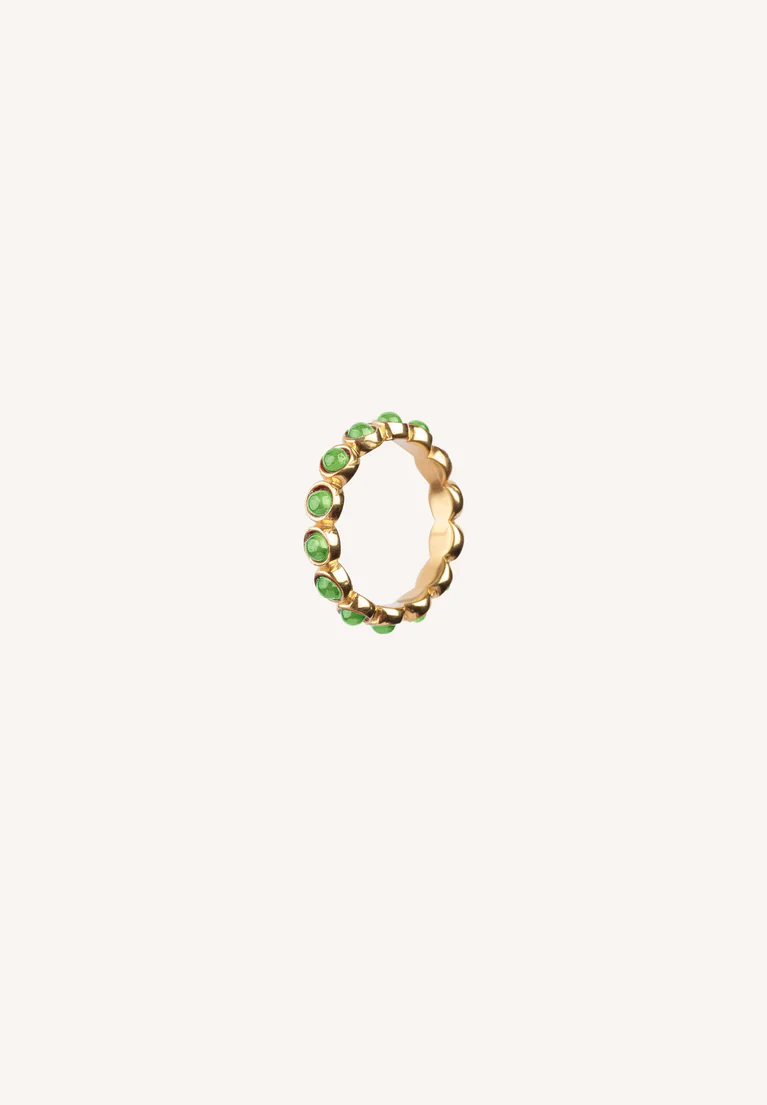 by-bar - pd minimal ring - emerald