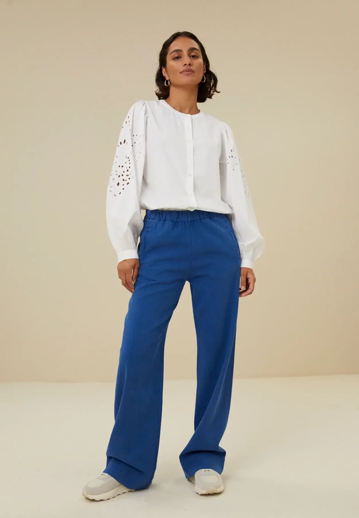 by-bar amsterdam - rikki embroidery blouse - white 4