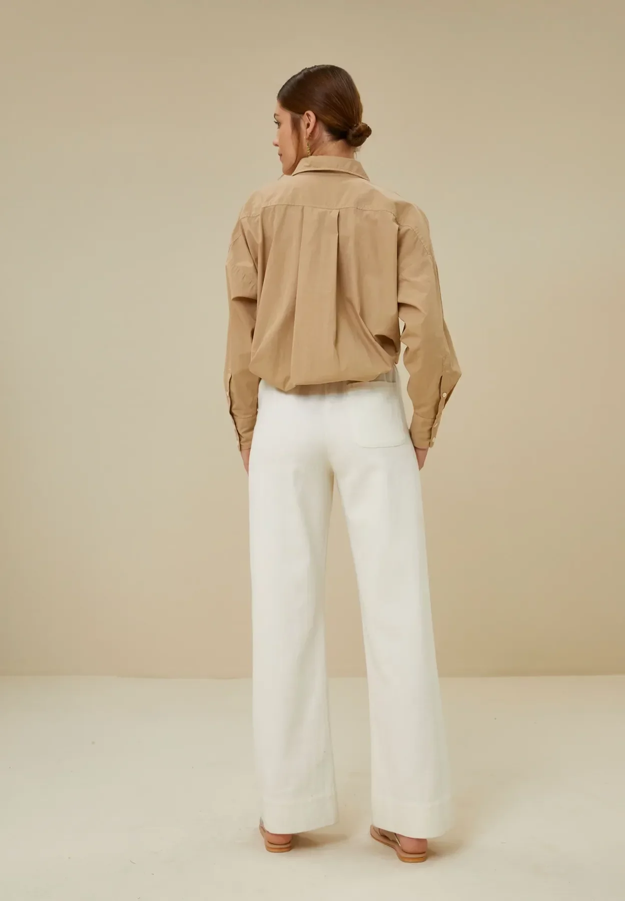 by-bar amsterdam - mees twill pant - off white 3